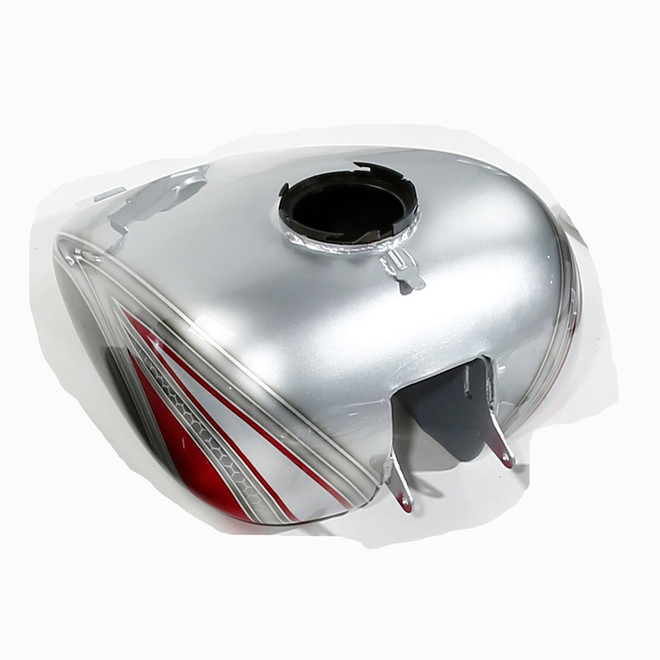 CANDY RED / SILVER HONEYCOMB FADE /GAS TANK FOR TOURING 08UP