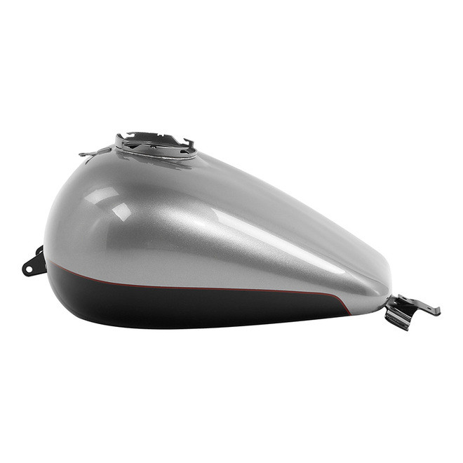 HR3 Billet Silver / Vivid Black Gas Tank For 2008-2023 Harley Touring Models