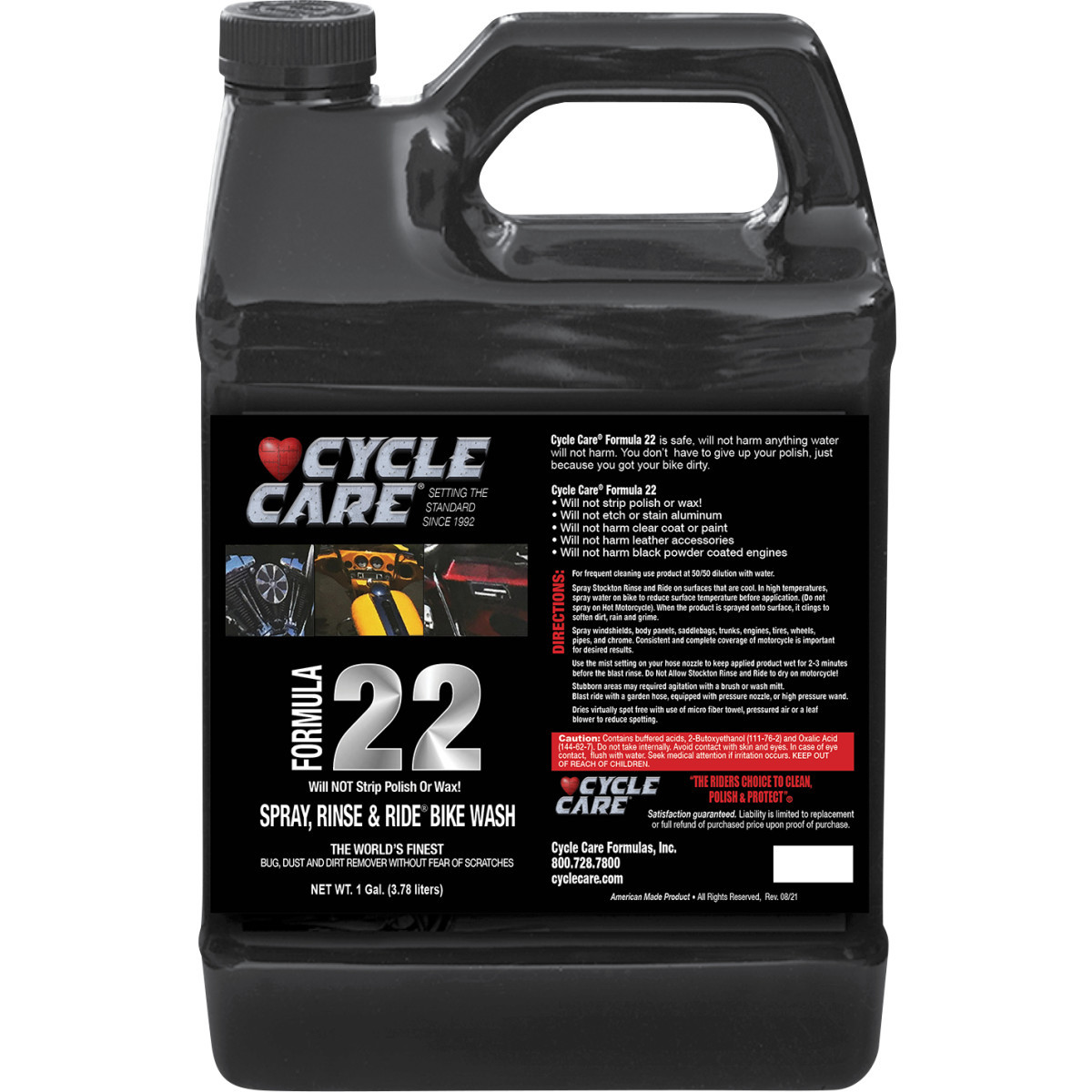 Cycle Care Formulas #22128 - Formula 22 Spray & Ride - 1 U.S. gal.