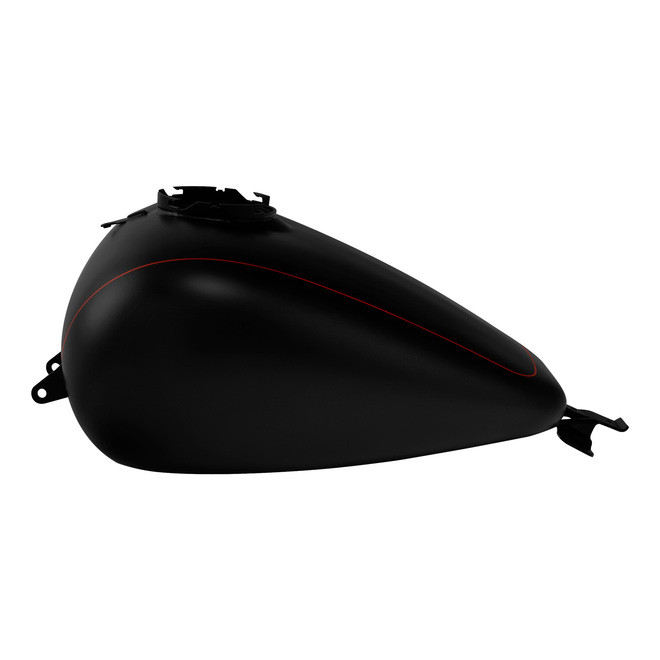 BLACK DENIM 2015S WITH DUAL RED LINES GAS TANK FOR 08-UP