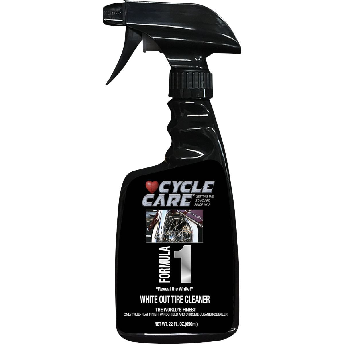 Cycle Care Formulas #01022 - Formula 1 Wheel & Tire Cleaner - 22 US fl oz.