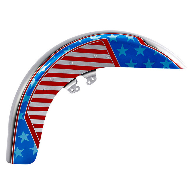 PATRIOTIC RED WHITE AND BLUE / FRONT FENDER TOURING 14UP/1EA