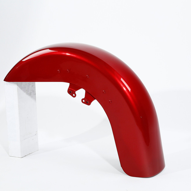 HR3 Wicked Red Motorcycle 18" Wide Tire Front Mudguard Fender Harley Touring Models (2014-2023)