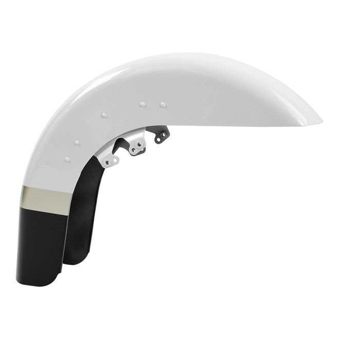 SALT PEARL/BLACK TEMPEST / FRONT FENDER FOR TOURING 14UP/ EA