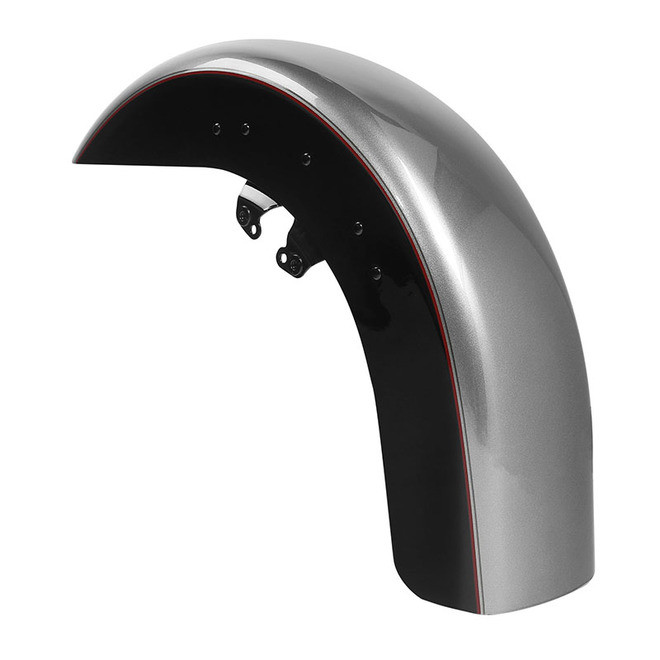 BILLET SILVER/VIVID BLACK / FRONT FENDER FOR TOURING 14-UP