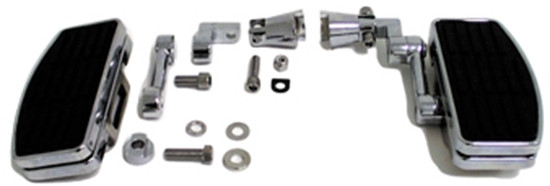 V-FACTOR ADJUSTABLE PASSENGER MINI FOOTBOARD KITS FOR SOFTAIL &amp; FXR