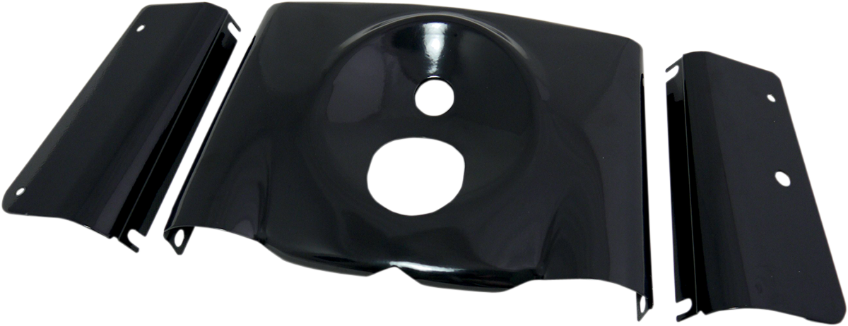 Drag Specialties Fork Tins - Gloss Black - Smooth - '86-'17 FLST - 3-Piece