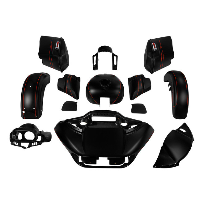 HR3 Black Denim 2015S Complete Body Fairing Kit For Harley Road Glide Special FLTRXS 15-23