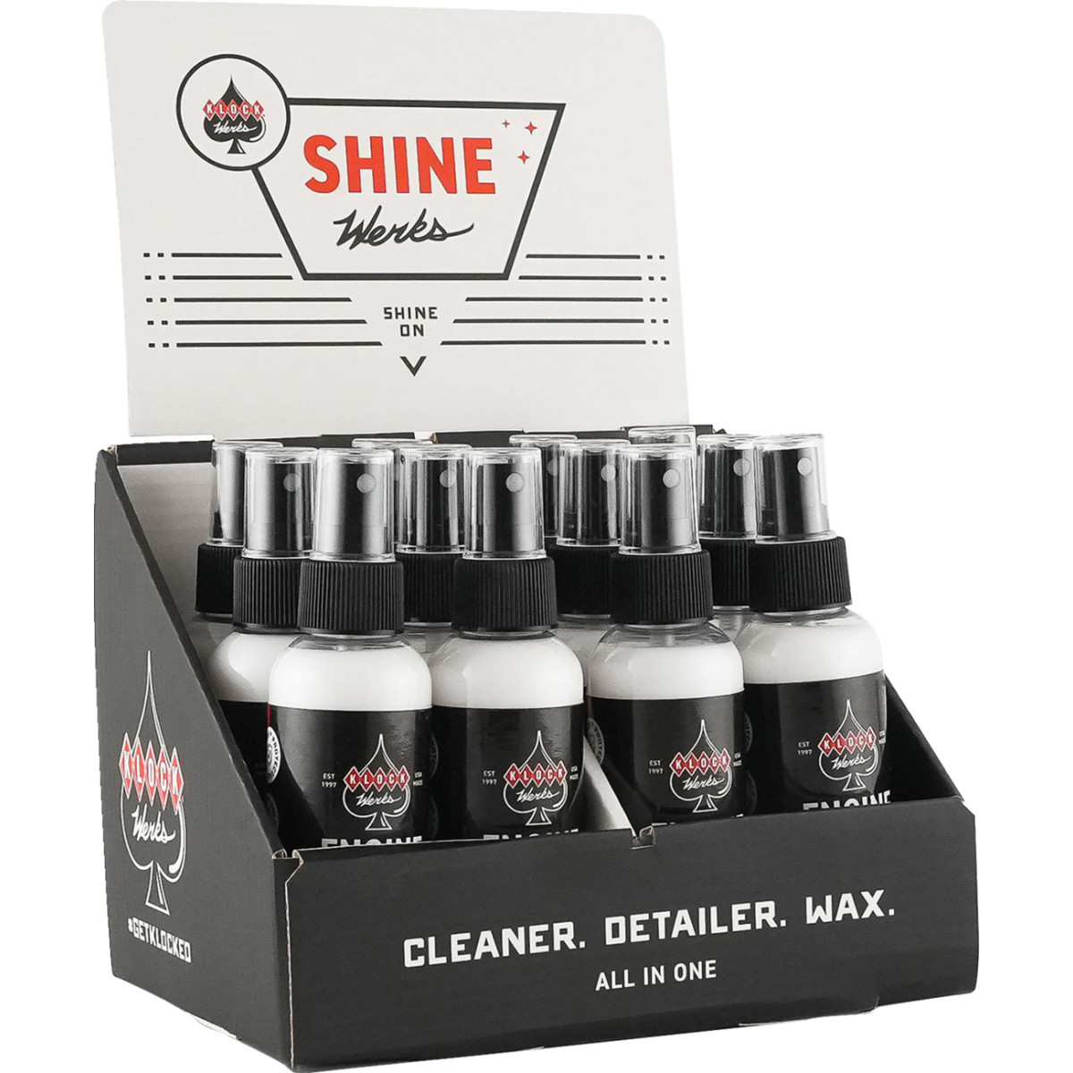 Klock Werks #KWK-ENGINE-4OZ-12 - Engine Werks Cleaner - 4 US fl oz. - 12 Pack