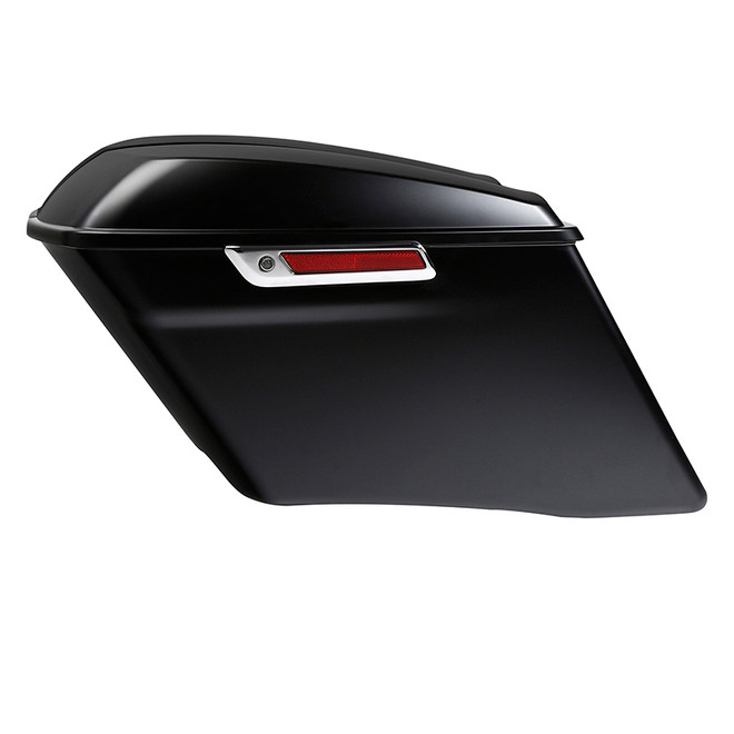 HR3 Black Denim CVO Stretched Saddlebags For 14-23 Harley Touring