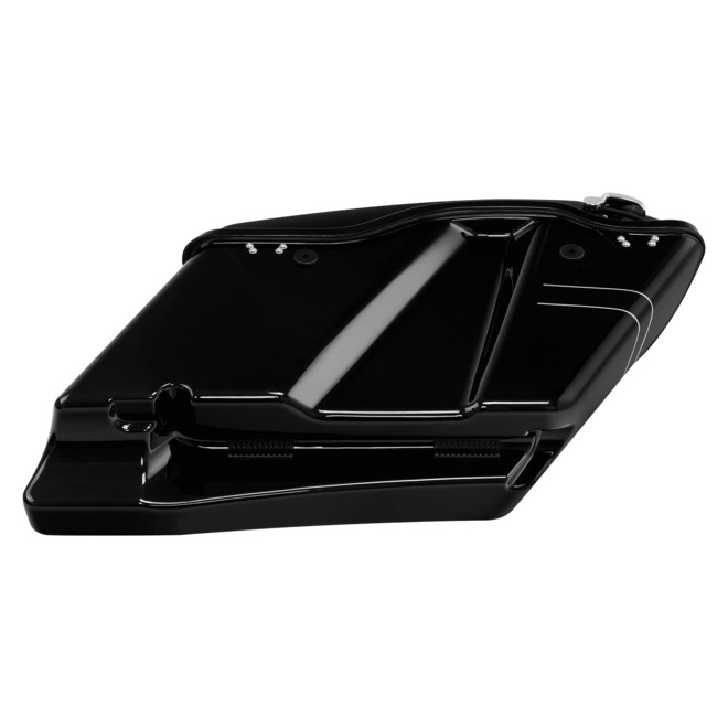 HR3 VIVID BLACK CVO Stretched Saddlebags For 14-23 Harley Touring