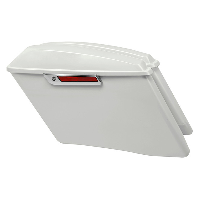 HR3 Bonneville salt pearl CVO Stretched Saddlebags For 14-23 Harley Touring