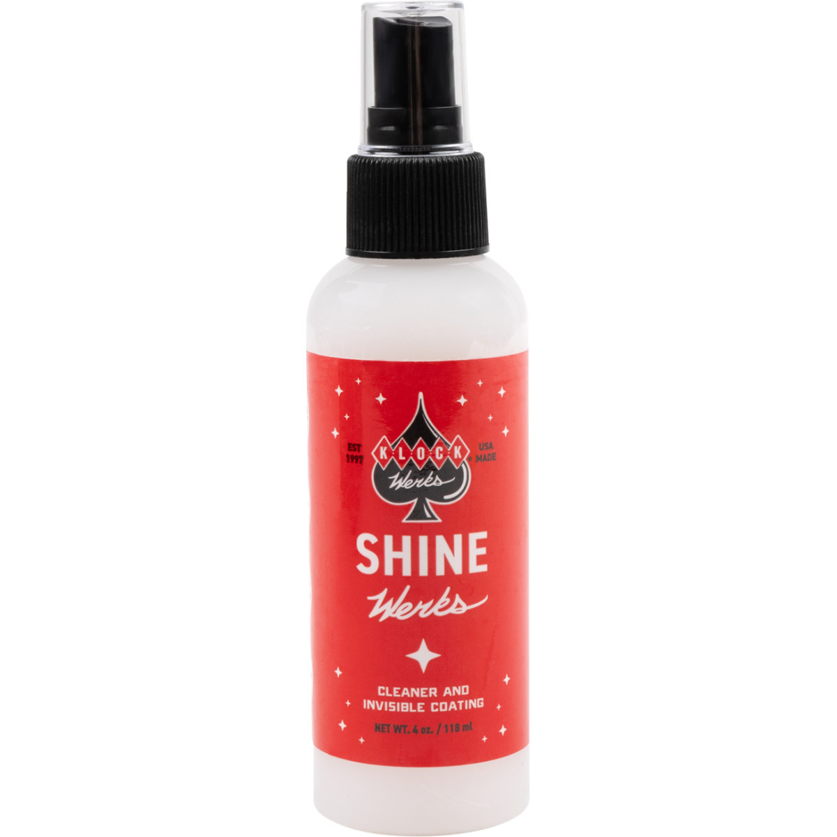 Klock Werks #KWK-SHINE-4OZ-12 - Shine Werks Cleaner - 4 US fl oz. - 12-pack