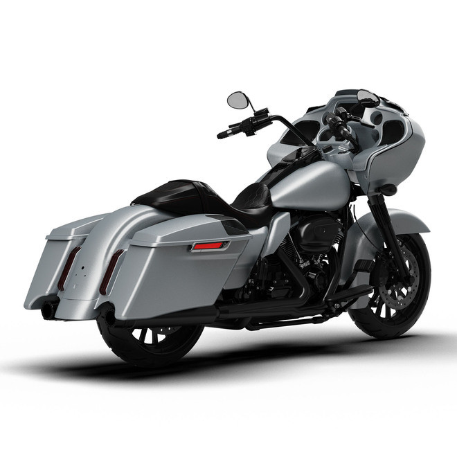 HR3 Barracuda Silver Denim Complete Body Fairing Kit For Harley CVO Road Glide FLTRXSE 15-23