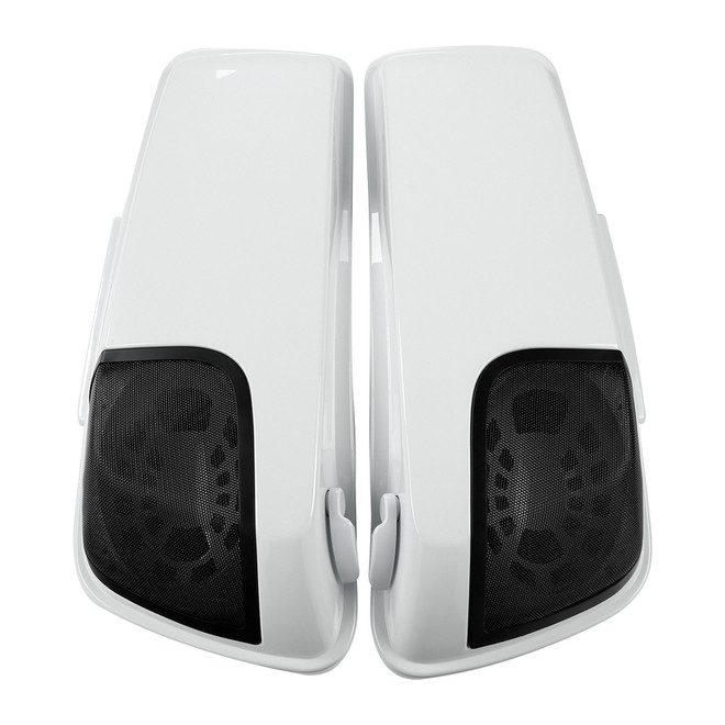 SALT PEARL/BLACK TEMPEST / CVO STRETCHED SADDLEBAGS 14U TR