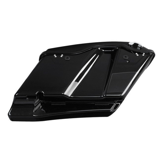 HR3 Dark Slate Candy / Arctic Black CVO Stretched Saddlebags with Speaker Lids For 14-23 Harley Touring
