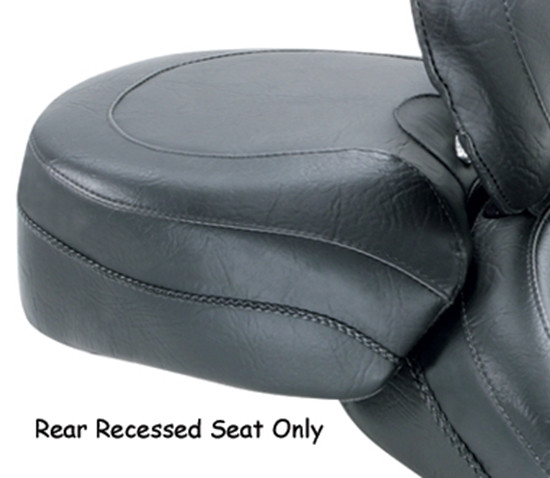 WIDE VINTAGE SOLO SEAT WITH DRIVER BACKREST