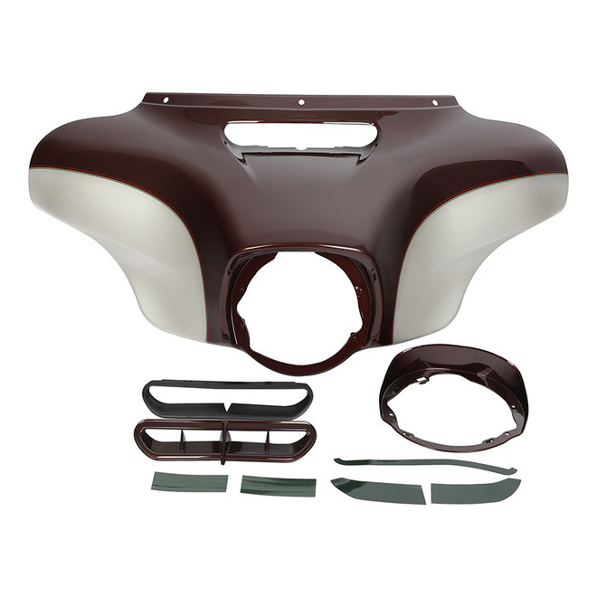 HR3 Twisted Cherry / Silver Fortune Outer Batwing Fairing Cowl Upper 2018 ULTRA CLASSIC (FLHTCU )