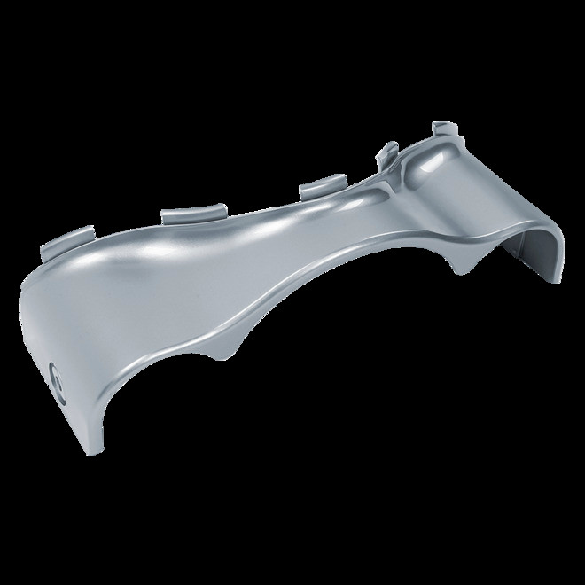 MIDNIGHT BLUE/BARRACUDA SILVER OUTER FAIRING SKIRT FOR 14UP