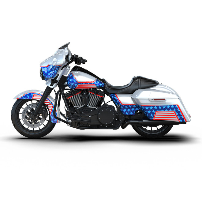 PATRIOTIC RED WHITE AND BLUE CUSTOM BODYKIT SG SPECIAL 14-UP