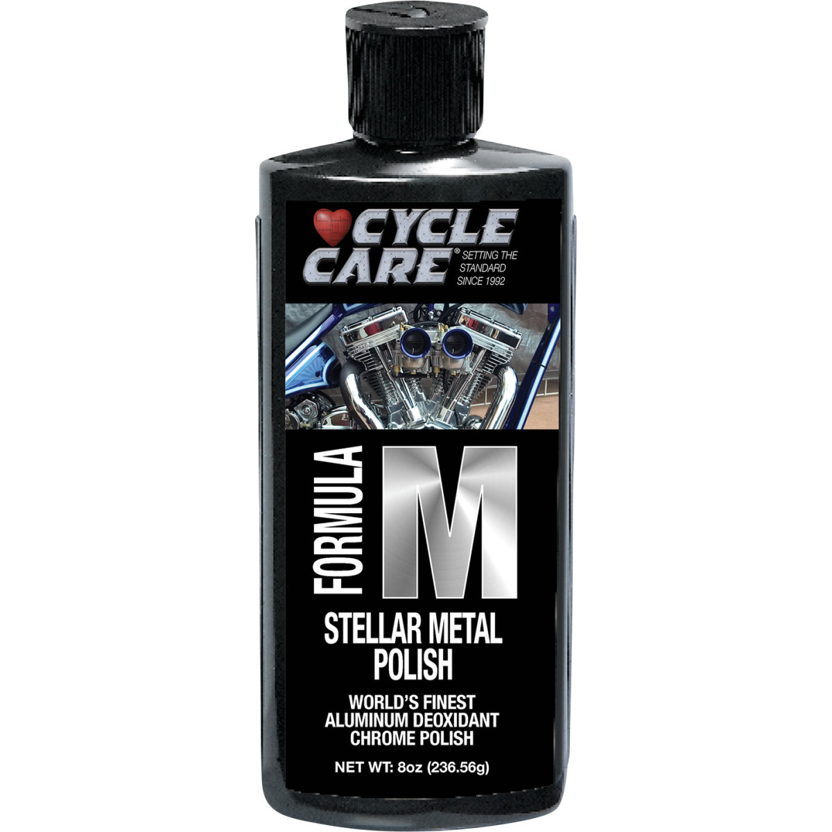 Cycle Care Formulas #55008 - Formula M Aluminum/Chrome Polish - 8 oz. net wt.