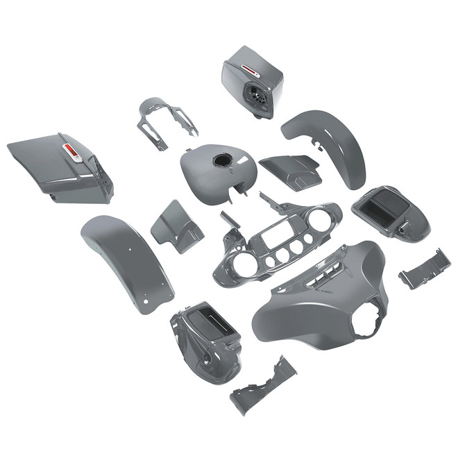 HR3 Gunship Gray Complete Body Fairing Kit For Harley CVO Street Glide FLHXSE 14-23