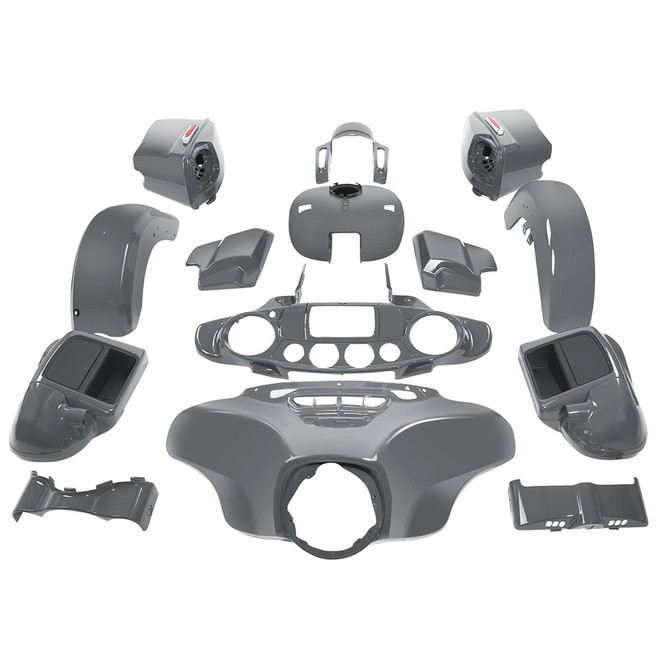 HR3 Gunship Gray Complete Body Fairing Kit For Harley CVO Street Glide FLHXSE 14-23