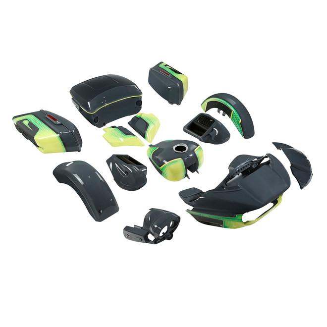 APPLE GREEN / GUNSHIP GRAY CUSTOMBODYKIT FOR CVO SG 14-UP