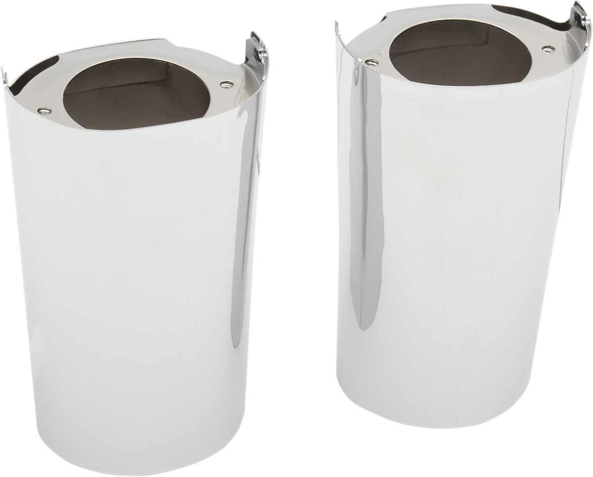 Drag Specialties Fork Slider Covers - Extended +2" (8.5") - Chrome