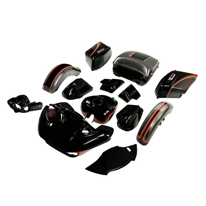BLACK HONEYCOMB FADE CUSTOM CHROME CUSTOM BODYKIT 15UP ROAD