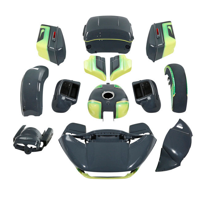 APPLE GREEN/GUNSHIP GRAY CUSTOM BODYKIT FOR RG LIMITED 15-UP