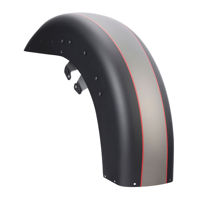 INDUSTRIAL GRAY DENIM/BLACK DENIM /FRONT FENDER TOURING 14UP