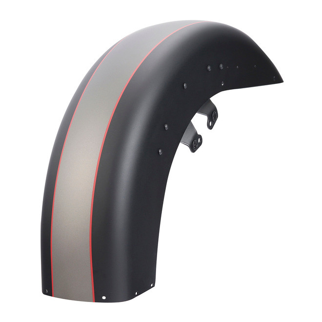 INDUSTRIAL GRAY DENIM/BLACK DENIM /FRONT FENDER TOURING 14UP