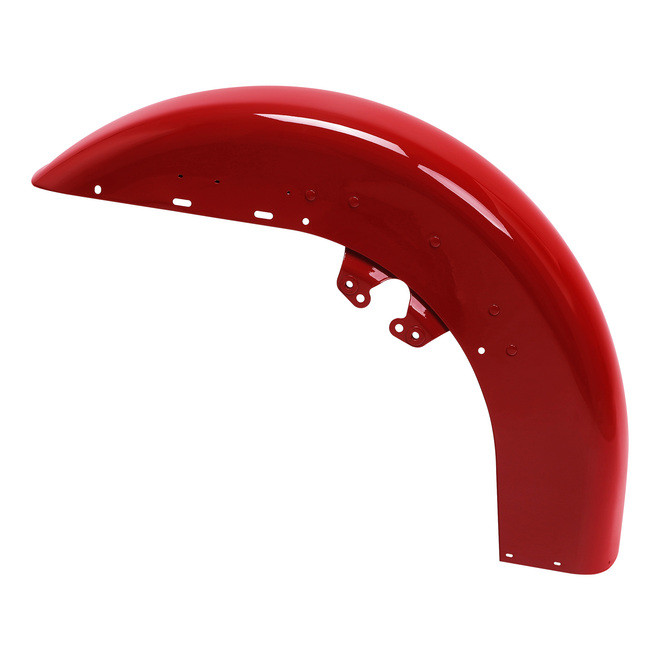 HR3 Billiard Red Motorcycle 18" Front Mudguard Fender (can be installed with lighting)For Harley Touring Electra Glide Ultra Limited Tri Glide 14-23
