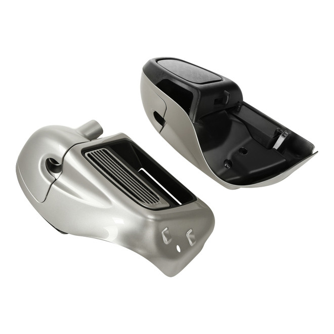 HR3 Silver Fortune / Sumatra Brown Vented Lower Fairing Kit For Harley Touring Models 2014-2023 (Fits water cooled models)