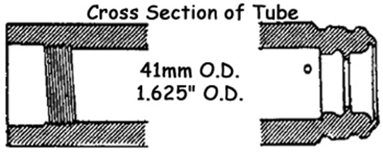 FORK SLIDER TUBES FOR BIG TWIN &amp; SPORTSTER