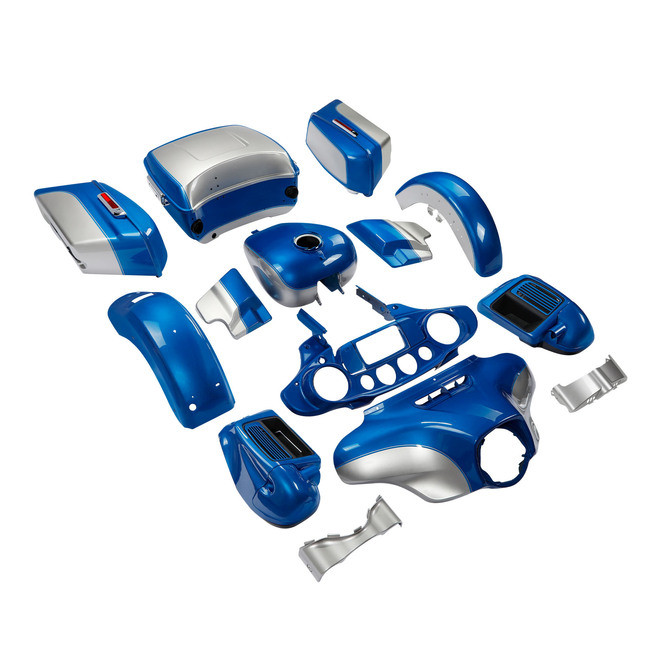 HR3 Electric Blue / Silver Fortune Complete Body Fairing Kit For Harley Ultra Limited FLHTK 14-23