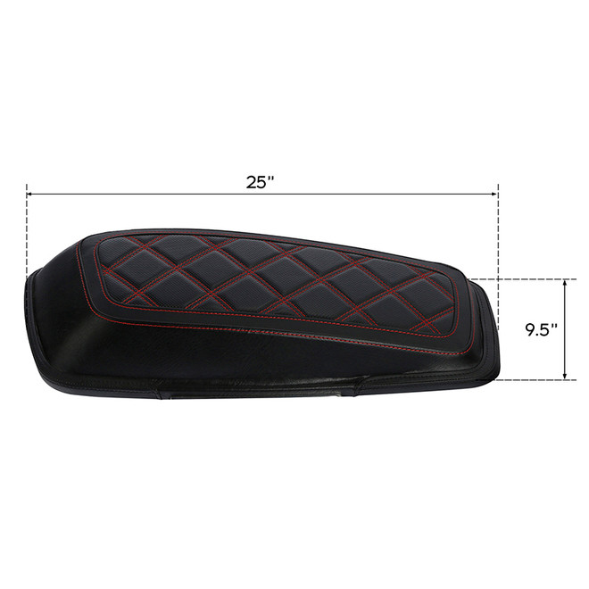 CCR-BAG-03-BO SADDLEBAG LID COVERS FIT TOURING MODELS 14-UP