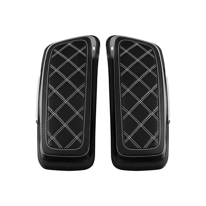 CCR-BAG-03-BW SADDLEBAG LID COVERS FIT TOURING MODELS 14-UP