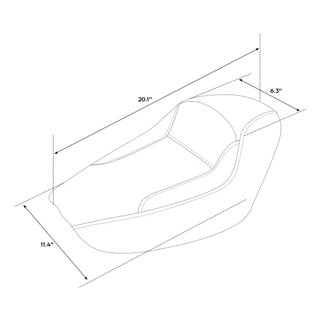 S09-13-BO SOLO SEAT 10-UP XL MODELS