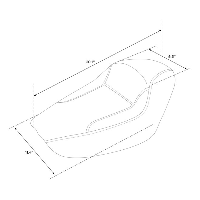 S09-17-BO SOLO SEAT 10-UP XL MODELS
