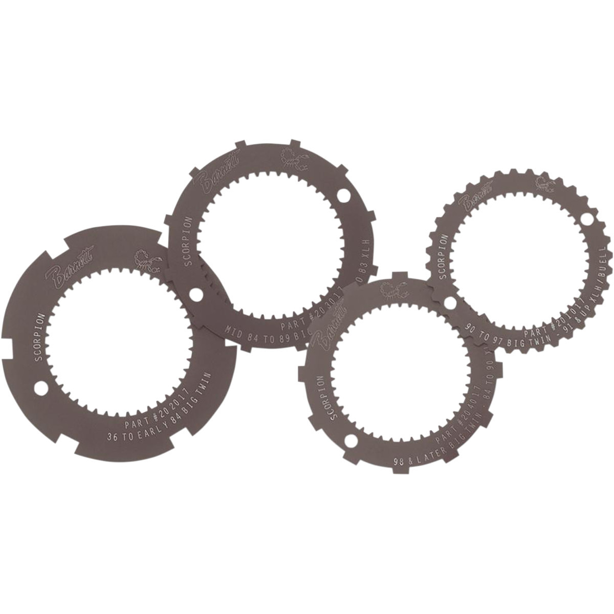 Barnett #6383080001 - Lock Plate - Clutch Basket - Scorpion - Set 4