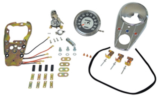 V-FACTOR INSTRUMENT PANEL COVER &amp; BASE KITS FOR FAT BOB GAS TANKS