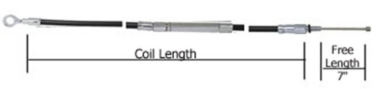 CLUTCH CABLES FOR BIG TWIN 5 SPEED MODELS 1987/LATER &amp; SPORTSTER 1986/LATER