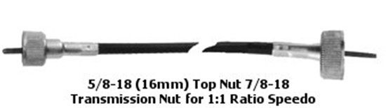 OE TYPE SPEEDOMETER CABLES FOR ALL MODELS