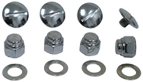 ROCKER SHAFT END PLUG &amp; NUT KIT FOR SHOVELHEAD &amp; SPORTSTER