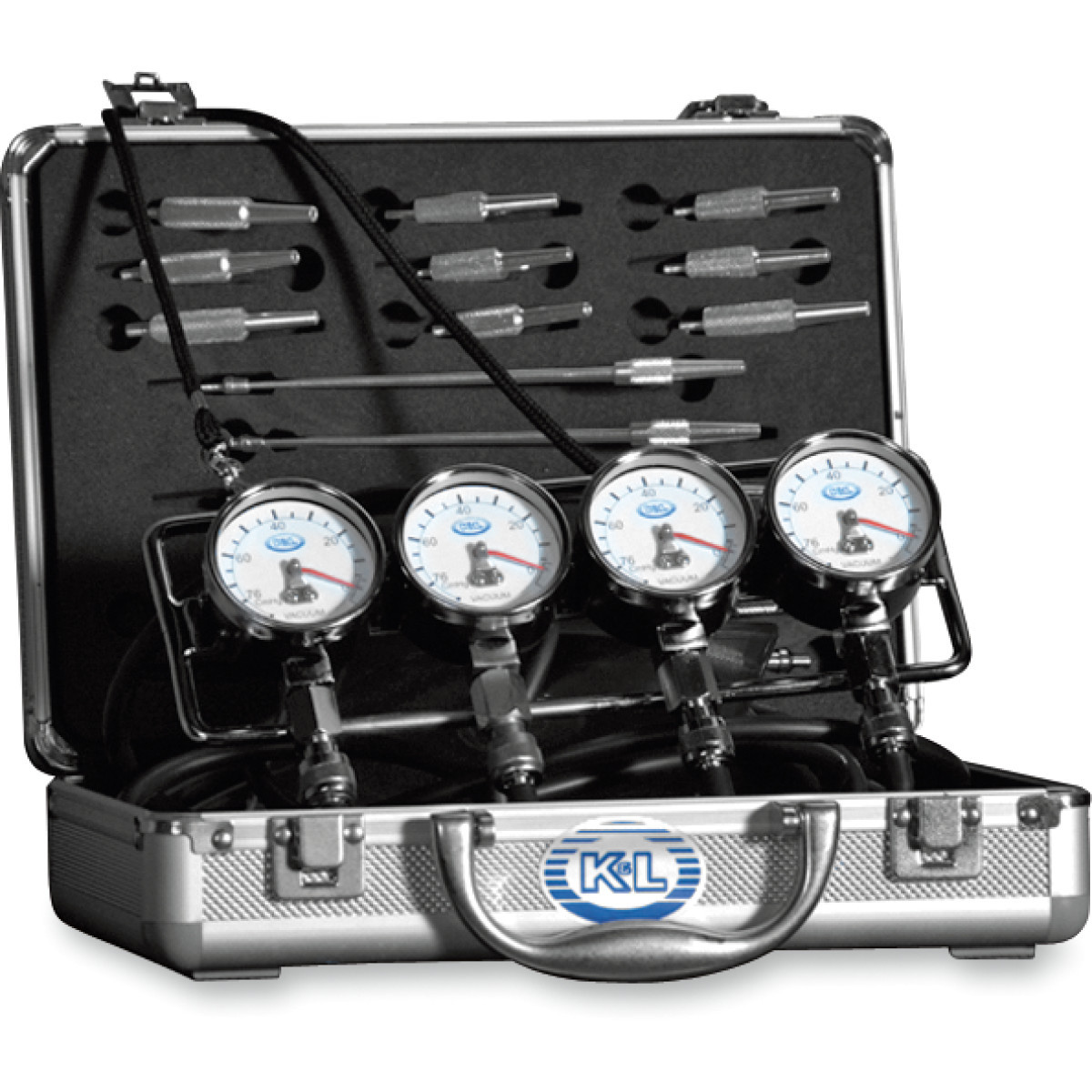 K&L Supply #35-3019 - Vacuum Gauge Set - Fuel Pressure - Deluxe
