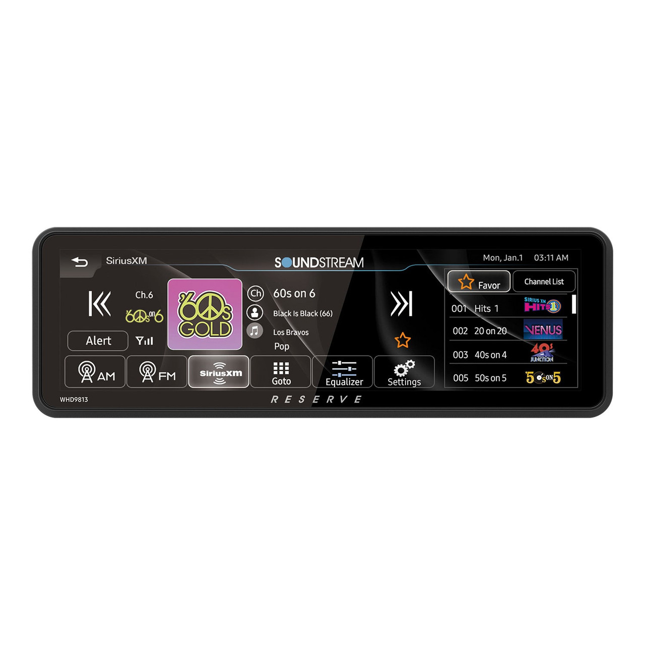 Precision Power Plug-N-Play OE Fit WIRELESS Apple® CarPlay® & Android Auto® Headunit for 1998-2013 Road Glides, Street Glides, 5V Preouts, 7.7" High-Defintion QLCD Display, IPX5.