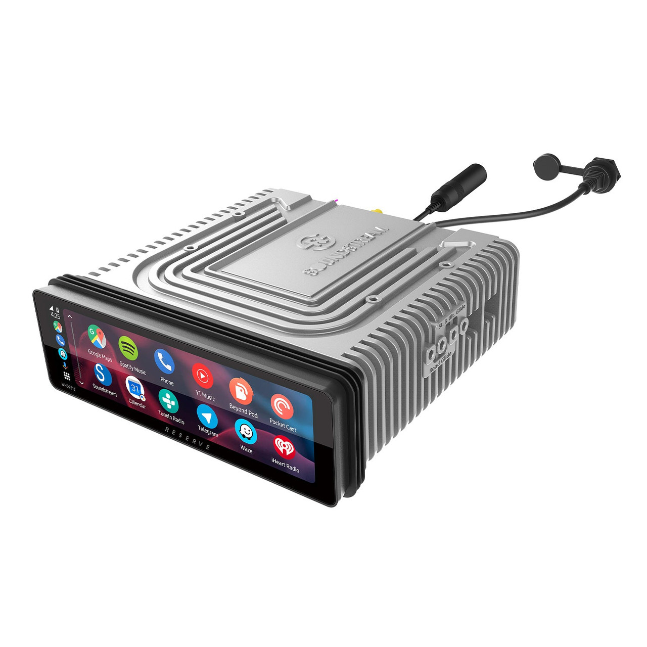 Precision Power Plug-N-Play OE Fit WIRELESS Apple® CarPlay® & Android Auto® Headunit for 1998-2013 Road Glides, Street Glides, 5V Preouts, 7.7" High-Defintion QLCD Display, IPX5.