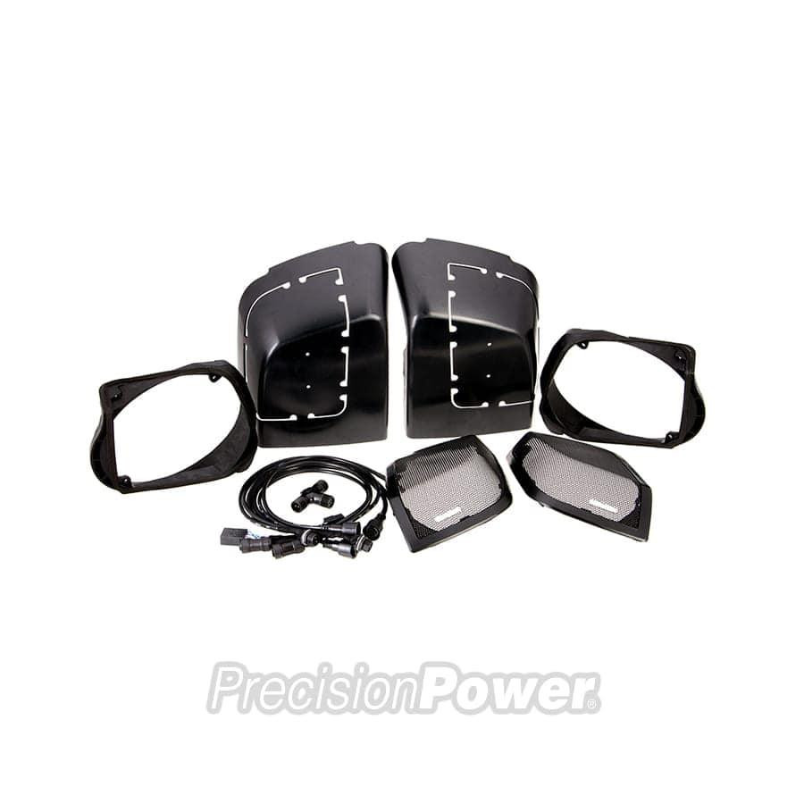 Precision Power Replacement Grill for 2014-2023 Saddlebag Lid Speaker Kit; (pair)